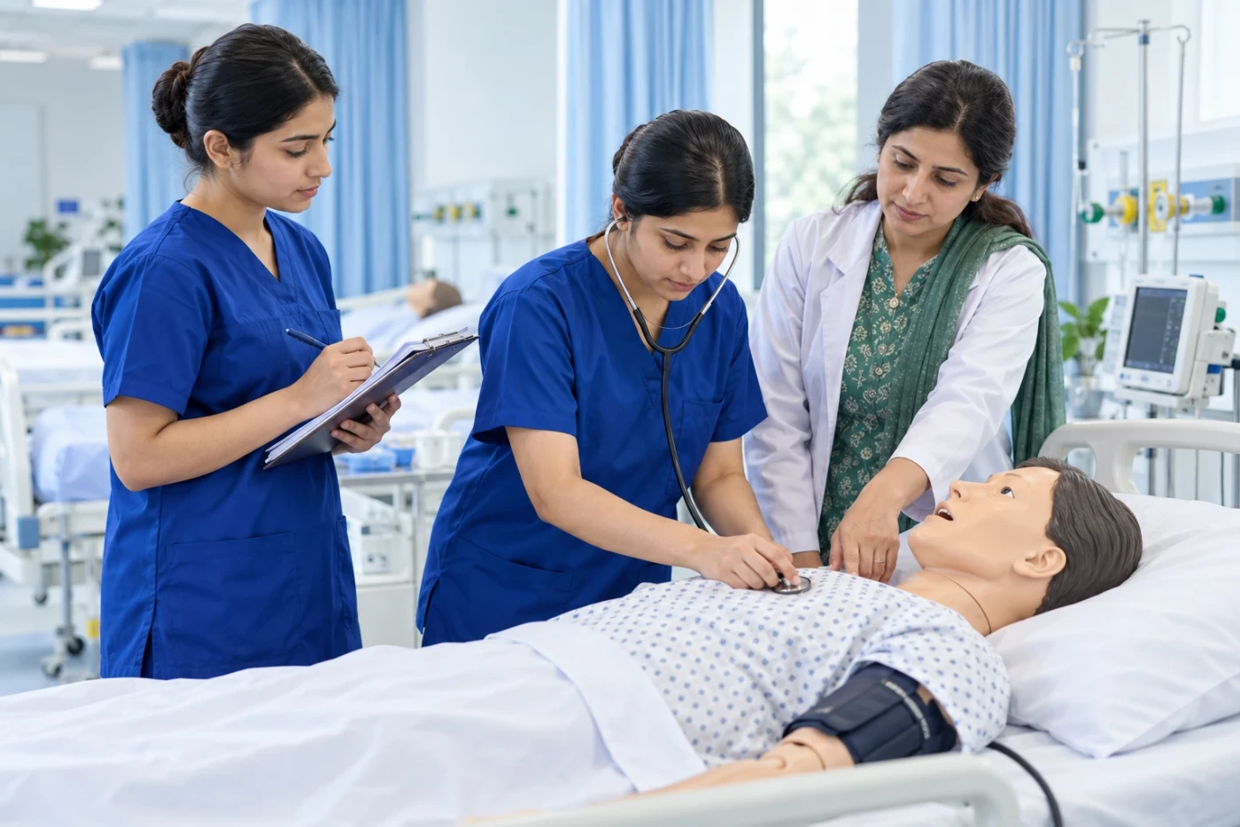 Illustrative supervised simulation training